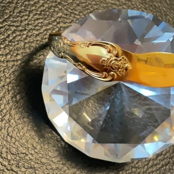 Vintage Sterling Silver and 14K Gold Vermeil Bracelet - Picture 6 of 8